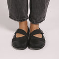 bailarinas minimalistas verano piel aitana adulto SS26 Piel negro