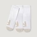 calcetines deportivos altos color blanco escolar con forma pie ninos infantil aw26 01