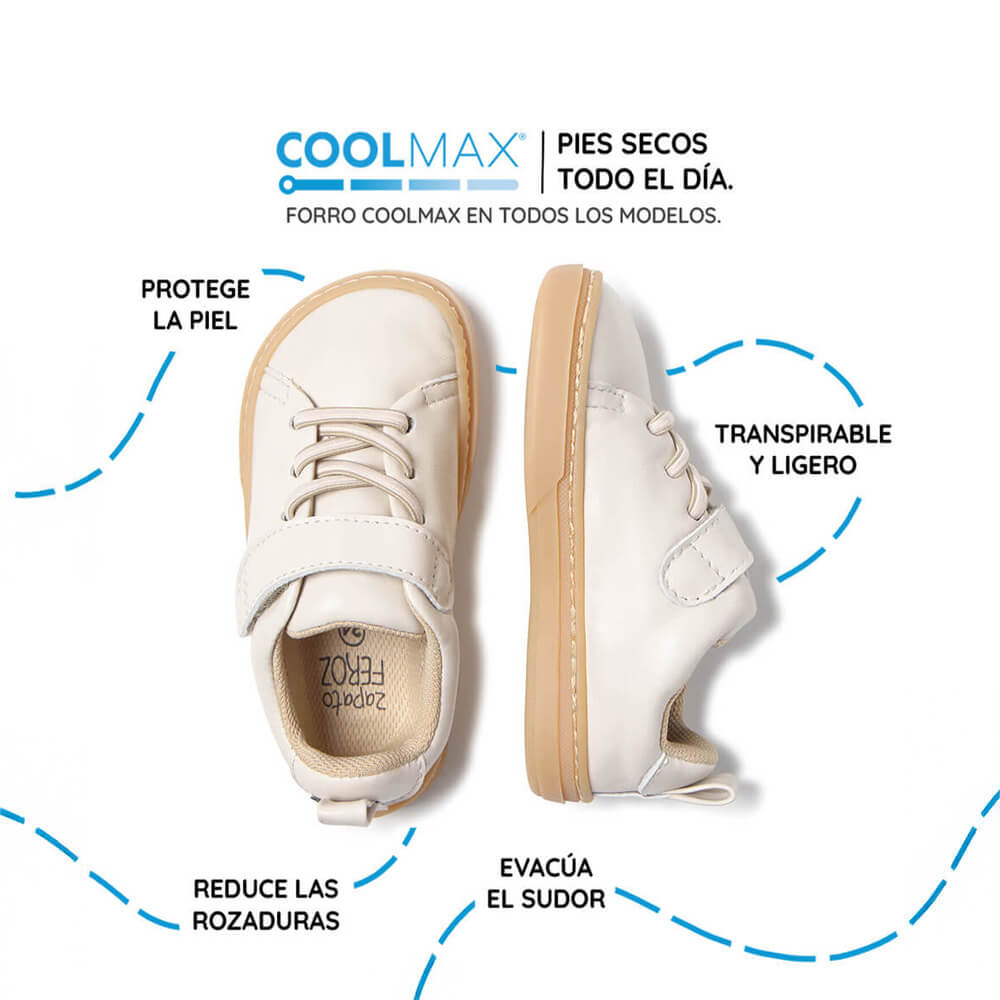 calzado barefoot primavera verano sensacion andar descalzo ninos color beige beis turia rocker ss25 03 | beige microfibra