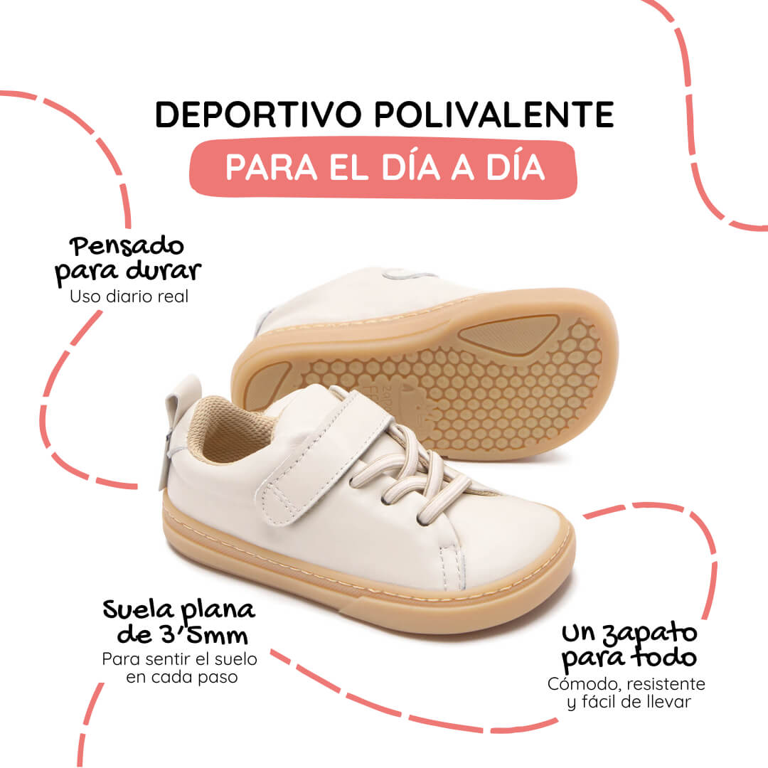 calzado barefoot primavera verano sensacion andar descalzo ninos color beige beis turia rocker ss26 1000 | beige microfibra