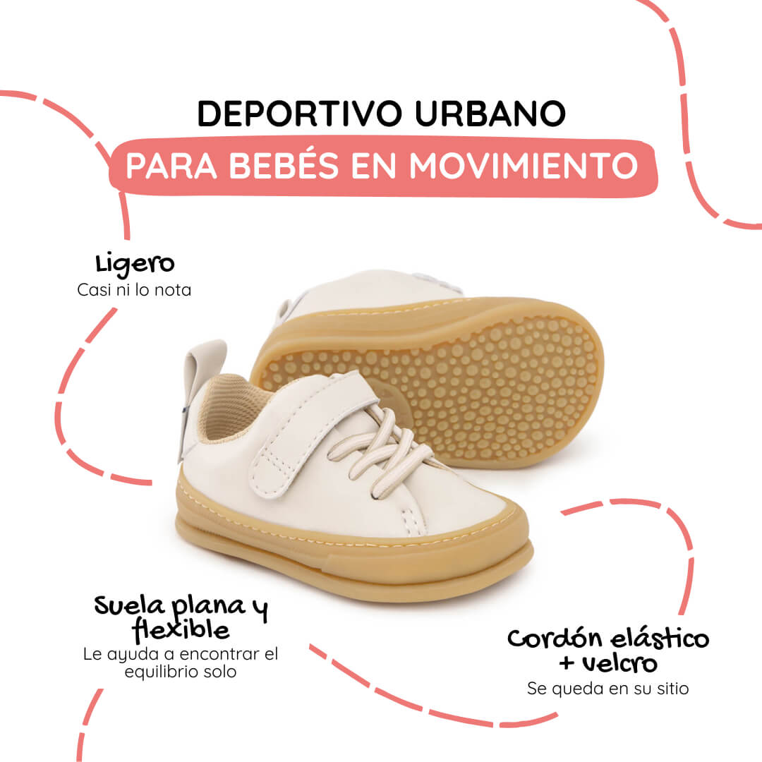 calzado blandito plantilla forro transpirable bebe color beige beis turia feroz ss26 1000 | beige microfibra