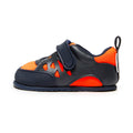 calzado infantil barefoot diseno respetuoso deportivo divertido moderno color azul naranja onil feroz aw24 01