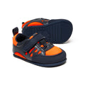 calzado infantil barefoot diseno respetuoso deportivo divertido moderno color azul naranja onil feroz aw24 02