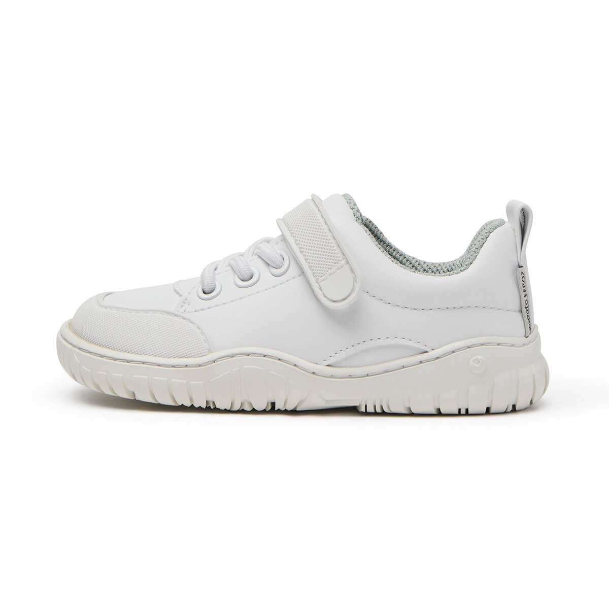 calzado infantil barefoot resistente traspirable velcro cordones color blanco ibi rocker aw24 01