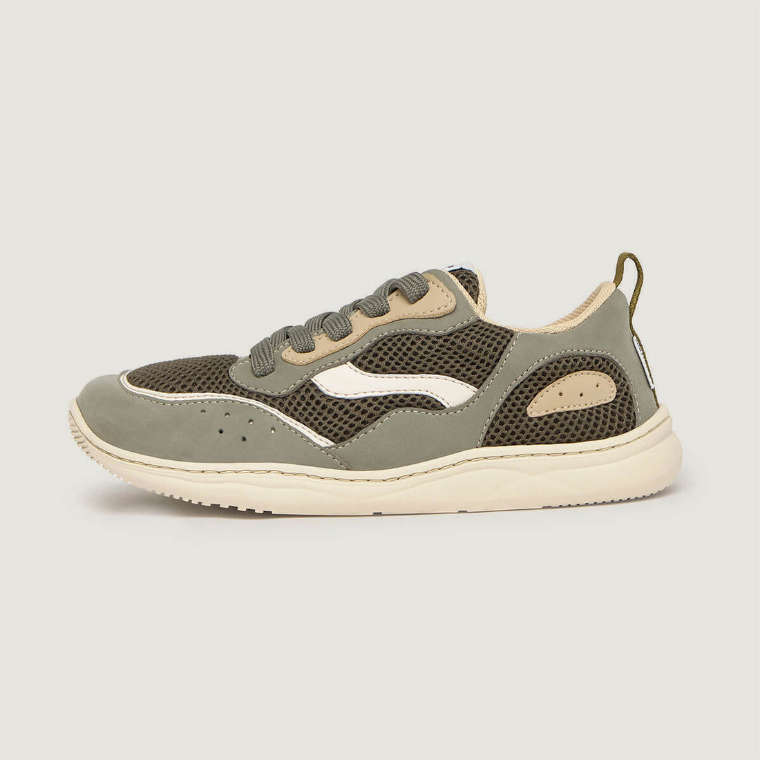 calzado microfibra barefoot comodo ligero pies anchos adolescentes tibi adulto freekers ss26 Serraje Kaki 01 | Kaki Microfibra Nobuck