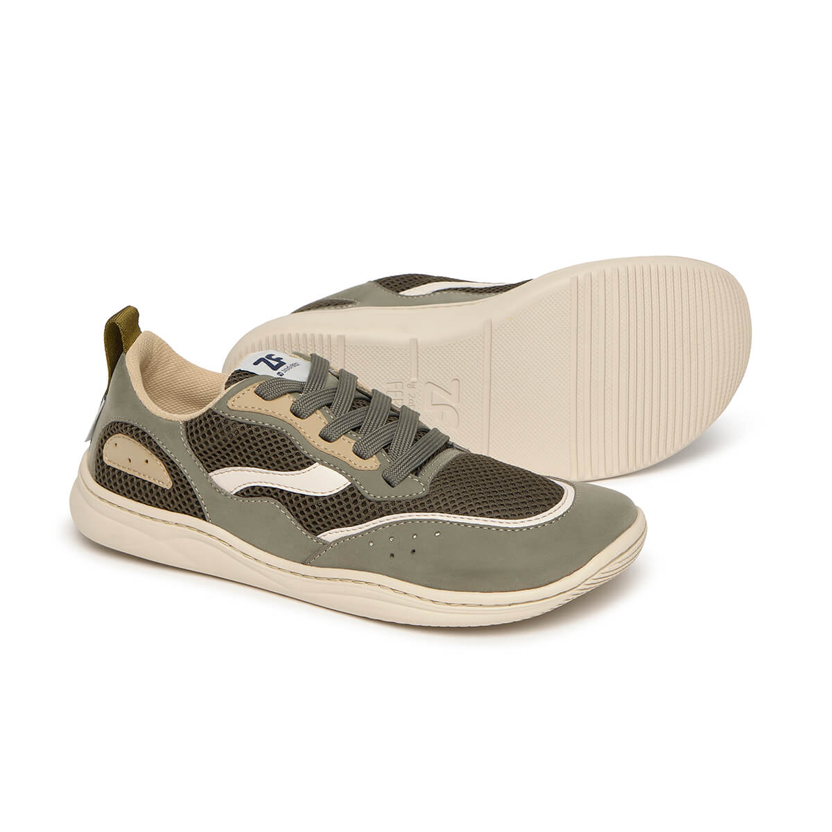 calzado microfibra barefoot comodo ligero pies anchos adolescentes tibi adulto freekers ss26 Serraje Kaki 02