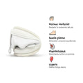 Plegado Turia Feroz | Blanco Bandeleta Microfibra