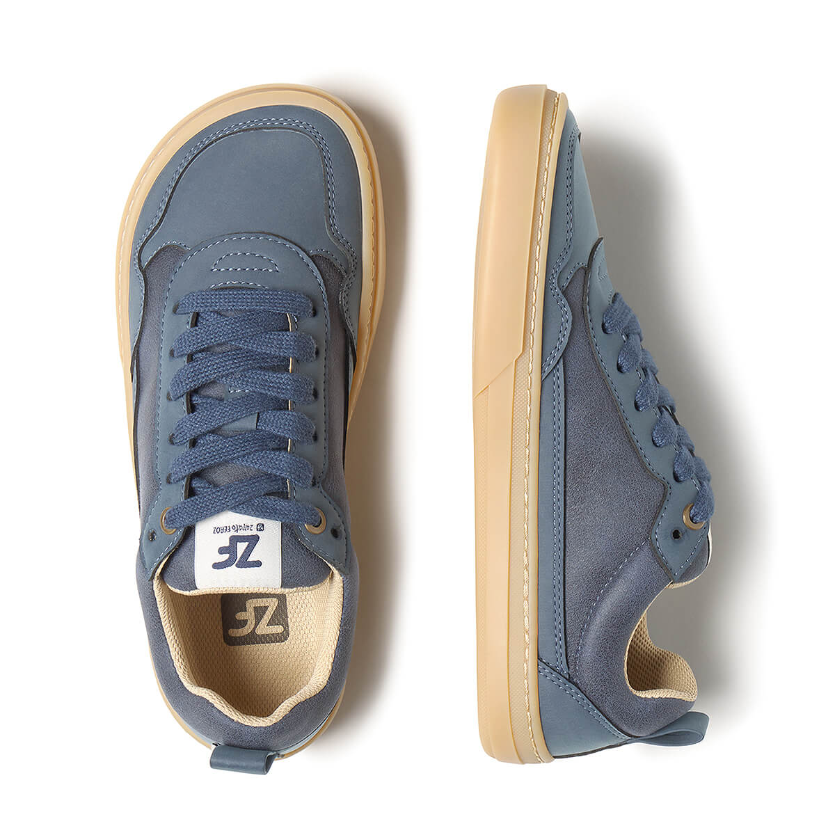 calzado respetuoso tejido microfibra adulto color azul denim vaquero faura freekers aw25 03