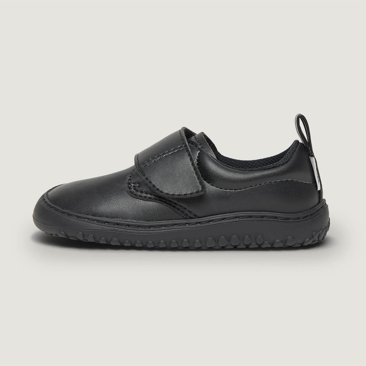 Lateral zapatillas colegio escolares garbi rocker | Negro Microfibra