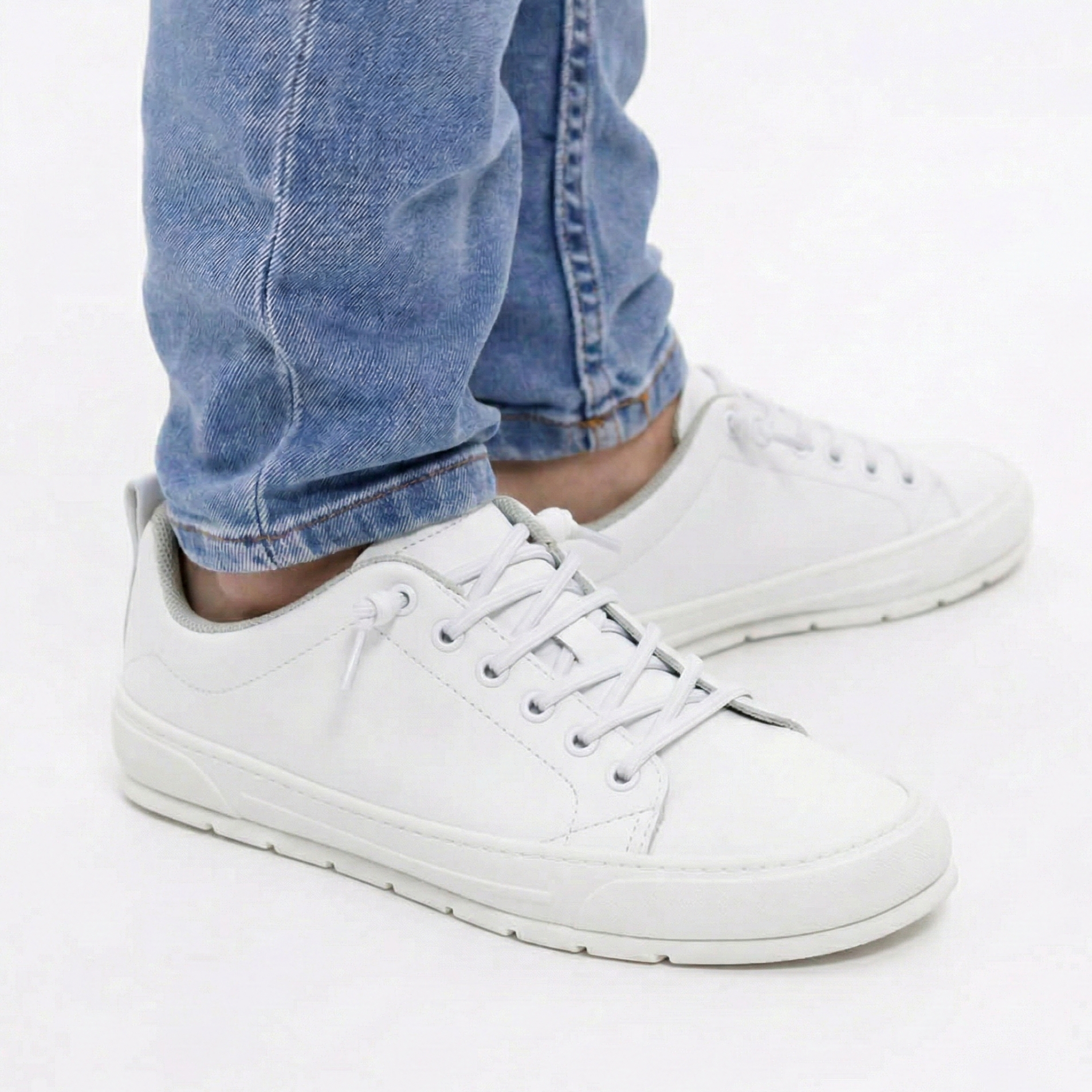 calzado barefoot microfibra adulto color blanco paterna adulto mujer hombre ss25 zapato feroz