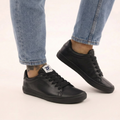 calzado barefoot respetuoso adulto zapatilla negra piel mujer hombre unisex turia freekers zapato feroz