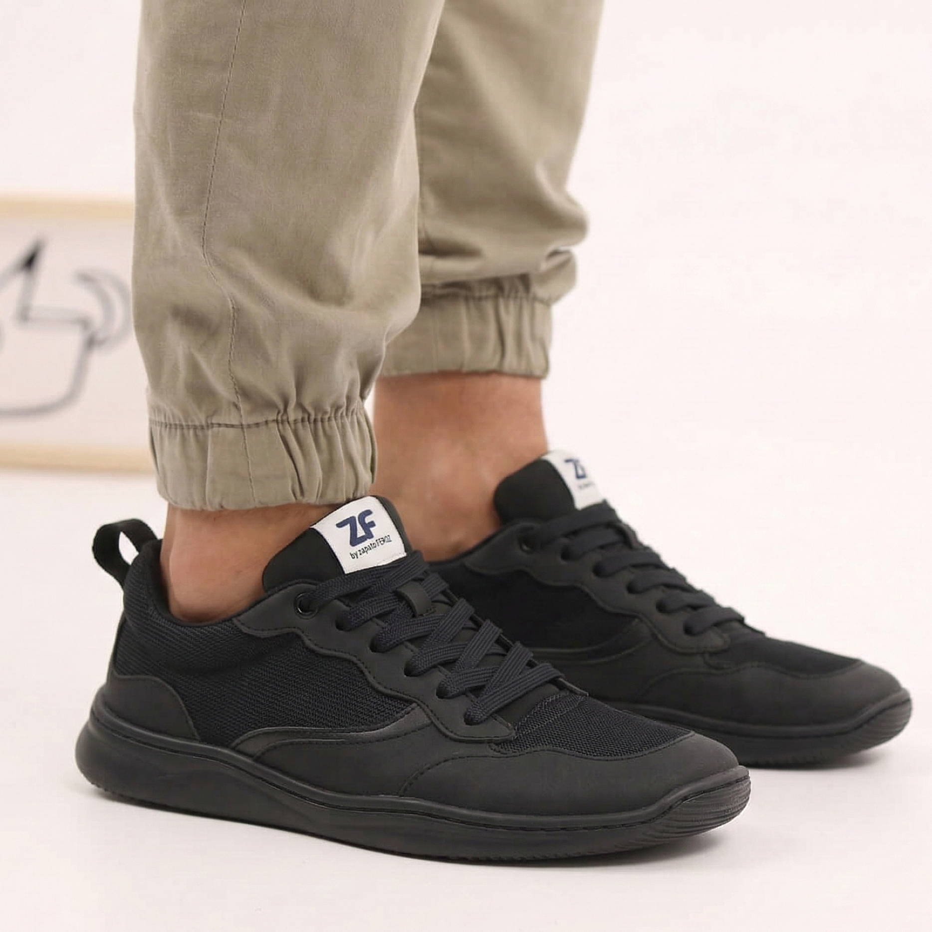 calzado barefoot respetuoso de adulto zapato negro microfibra deportivo sax adulto freekers aw25 zapato feroz