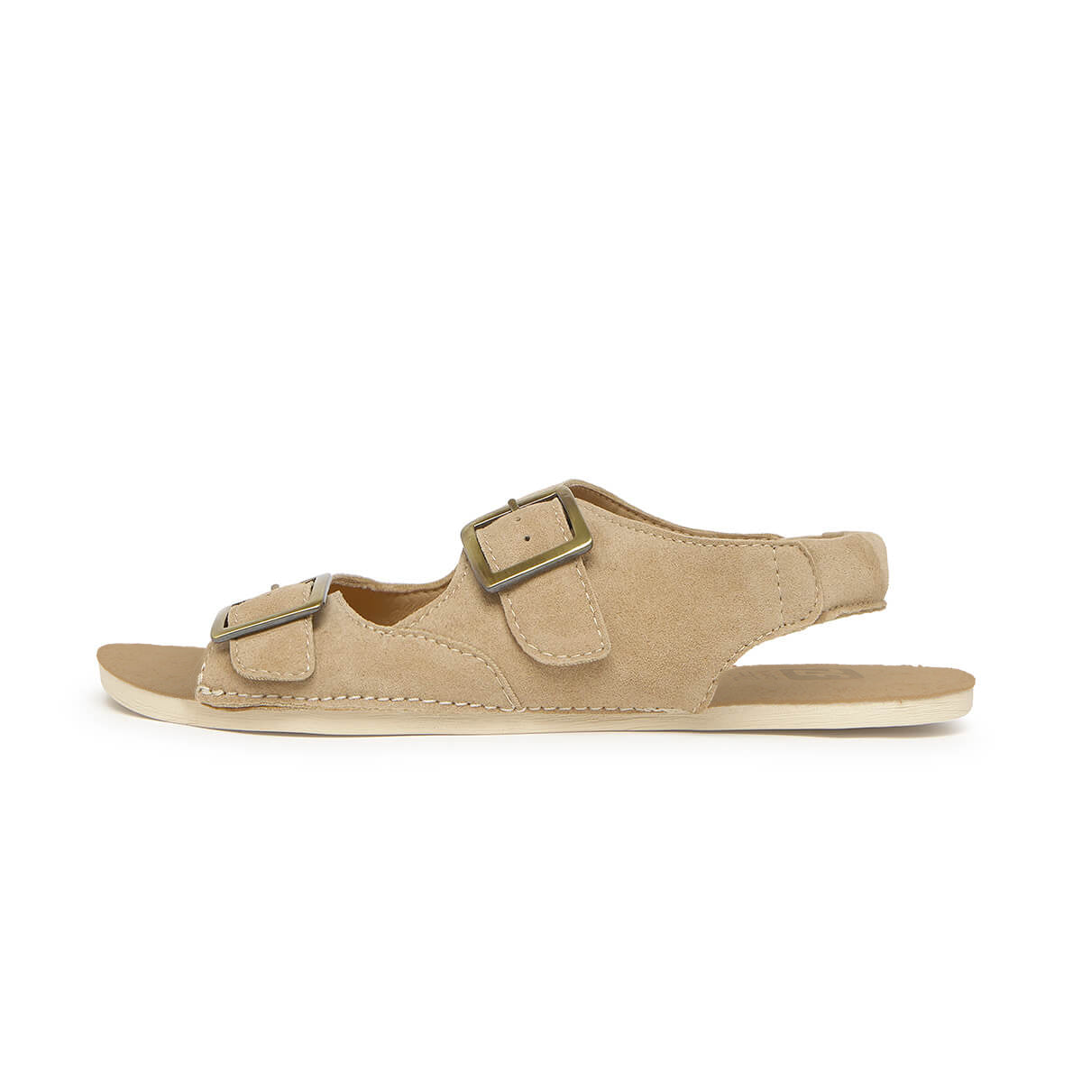 sandalia adulto minimalista respetuosa libertad movimiento hombre mujer saler ss26 Serraje Beige 01