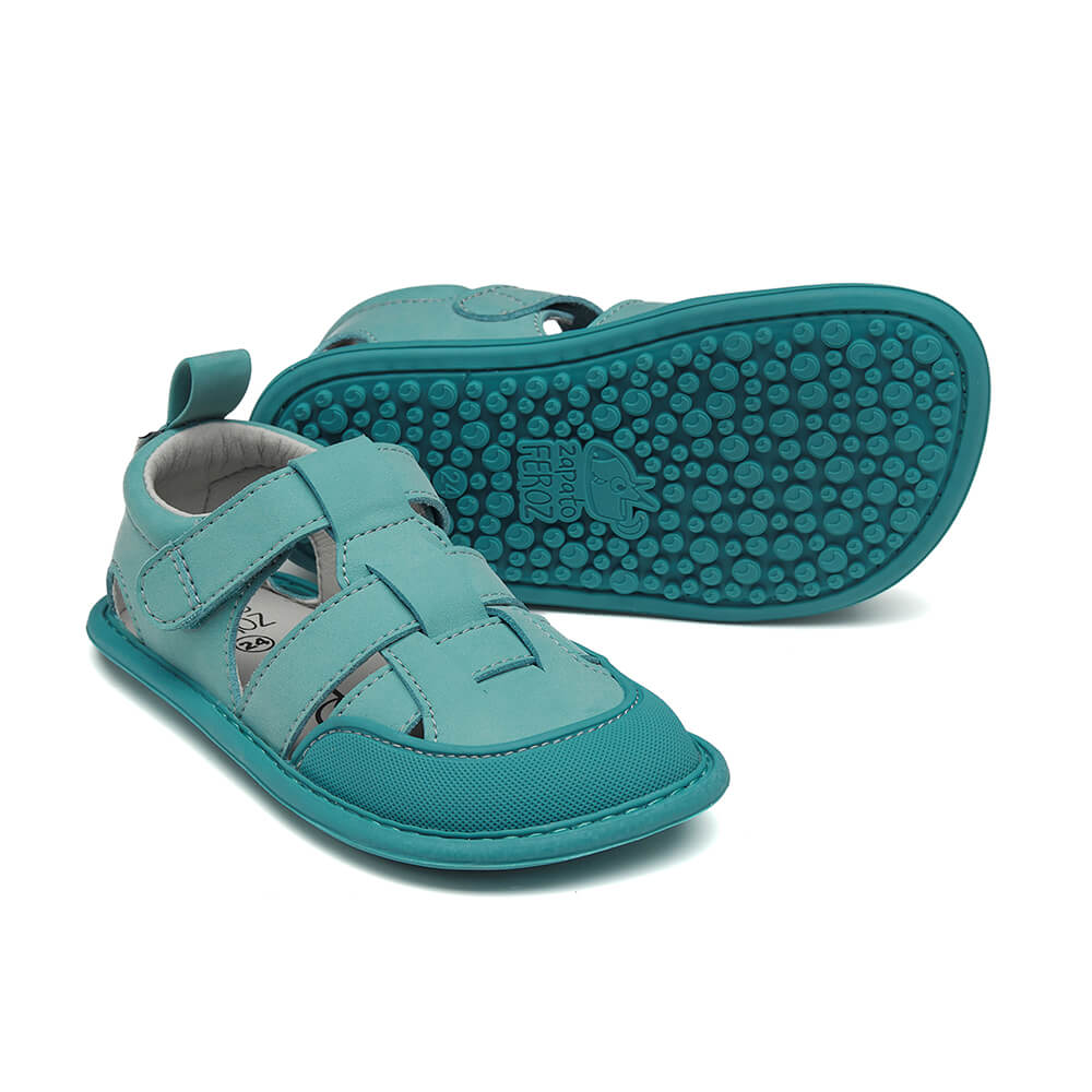 sandalias diseno respetuoso minimalista facil limpieza ninos mint verde menta denia rocker  