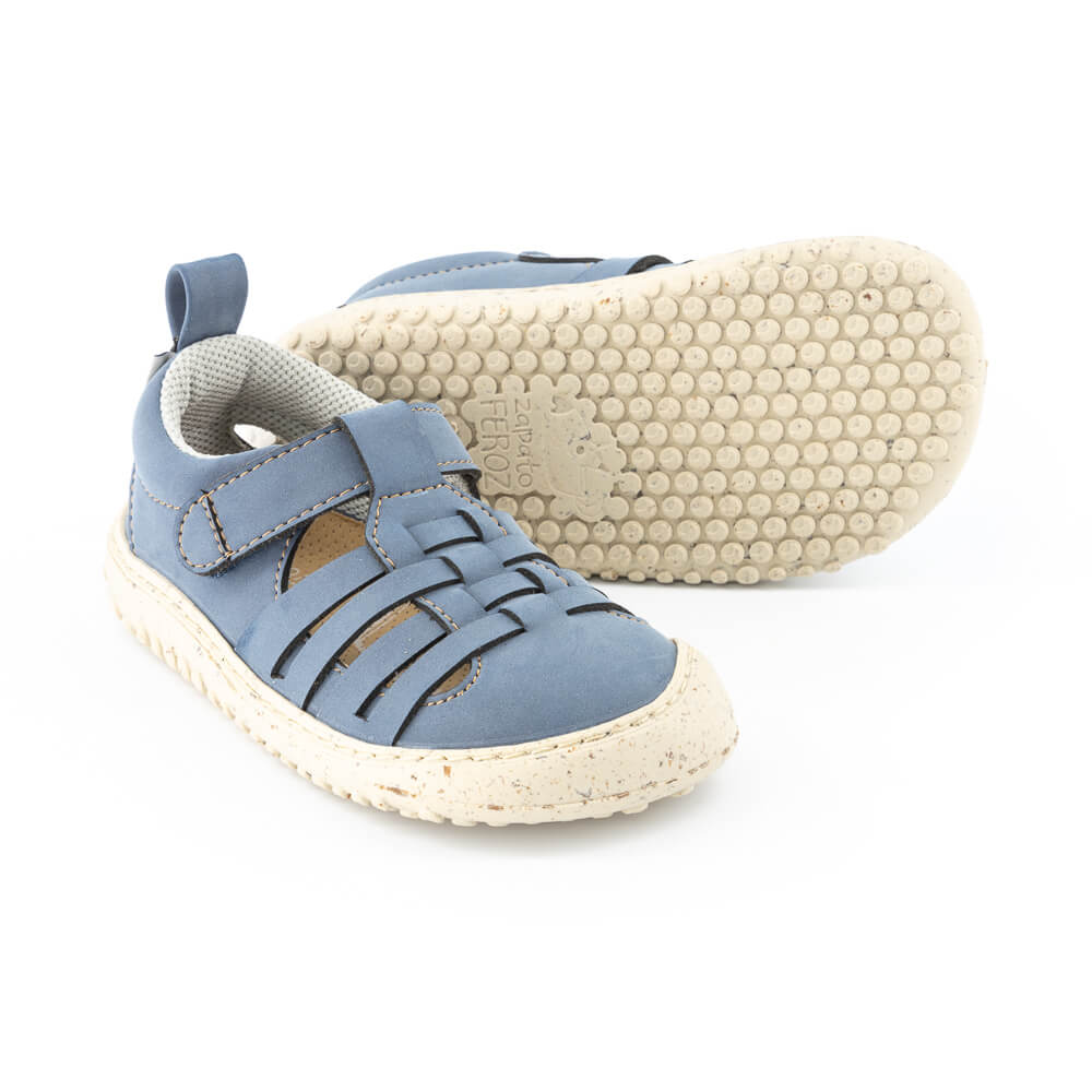 sandalias infantiles comodas frescas faciles poner quitar color azul puntitos tabarca ulises rocker ss24  