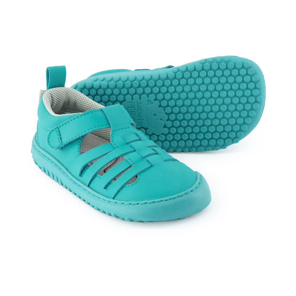 sandalias respetuosas crecimiento desarrollo natural pie ninos ninas color mint verde menta tabarca rocker ss24  