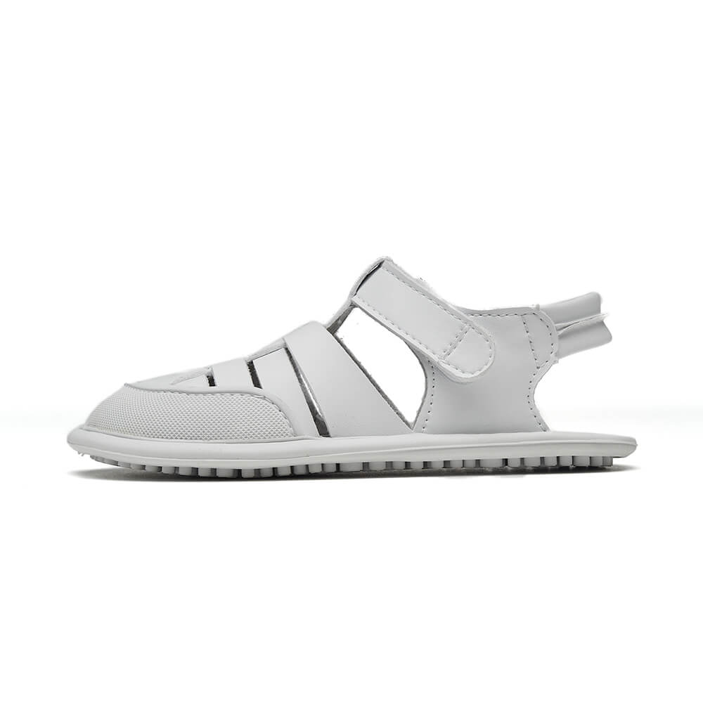 sandalias respetuosas forma pie movimiento libre ninos ninas color blanco calpe rocker ss24  