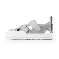 sandalias transpirables suela plana flexible pies anchos gorditos bebes color gris javea feroz ss24  