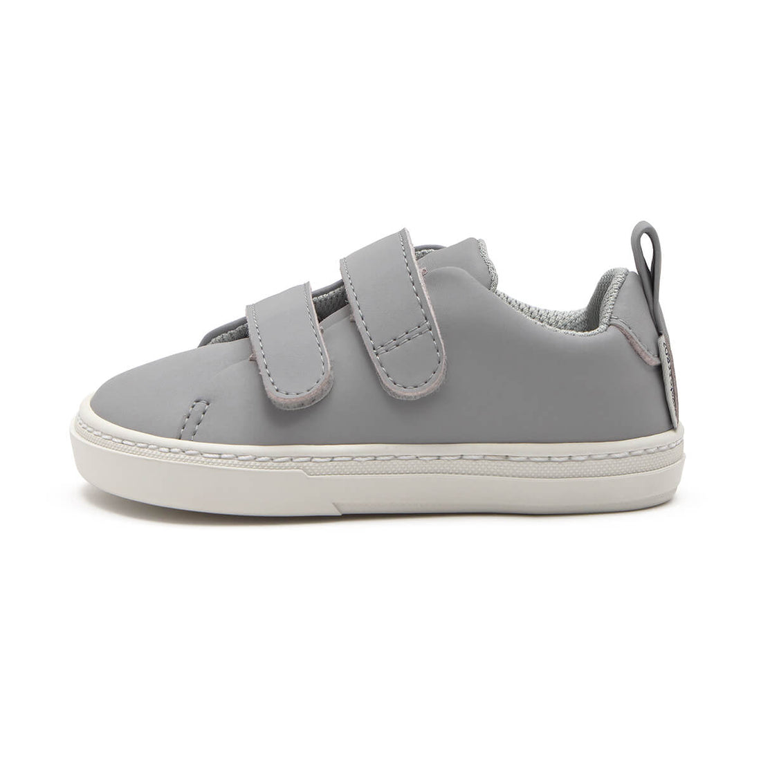 zapatillas infantiles barefoot doble velcro valencia rocker aw24 | Gris Microfibra Nobuck