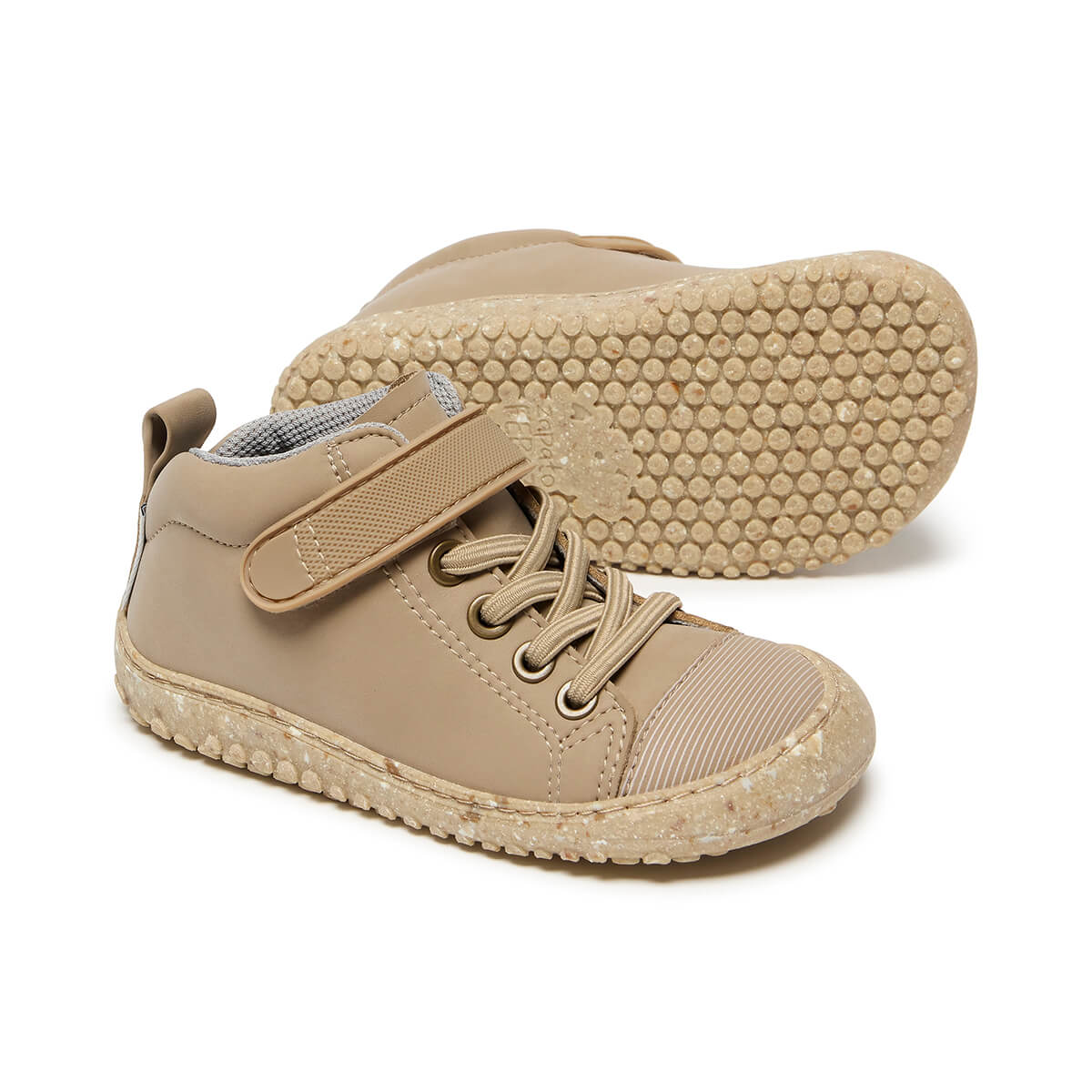 zapatillas botas botines cordones velcro microfibra nobuck ninos ninas color beige beis jucar rocker aw24 02
