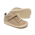 zapatillas botas botines cordones velcro microfibra nobuck ninos ninas color beige piedra pikler jucar rocker aw24 02