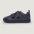 Lateral zapatillas colegial barefoot valencia rocker escolar | Azul Microfibra