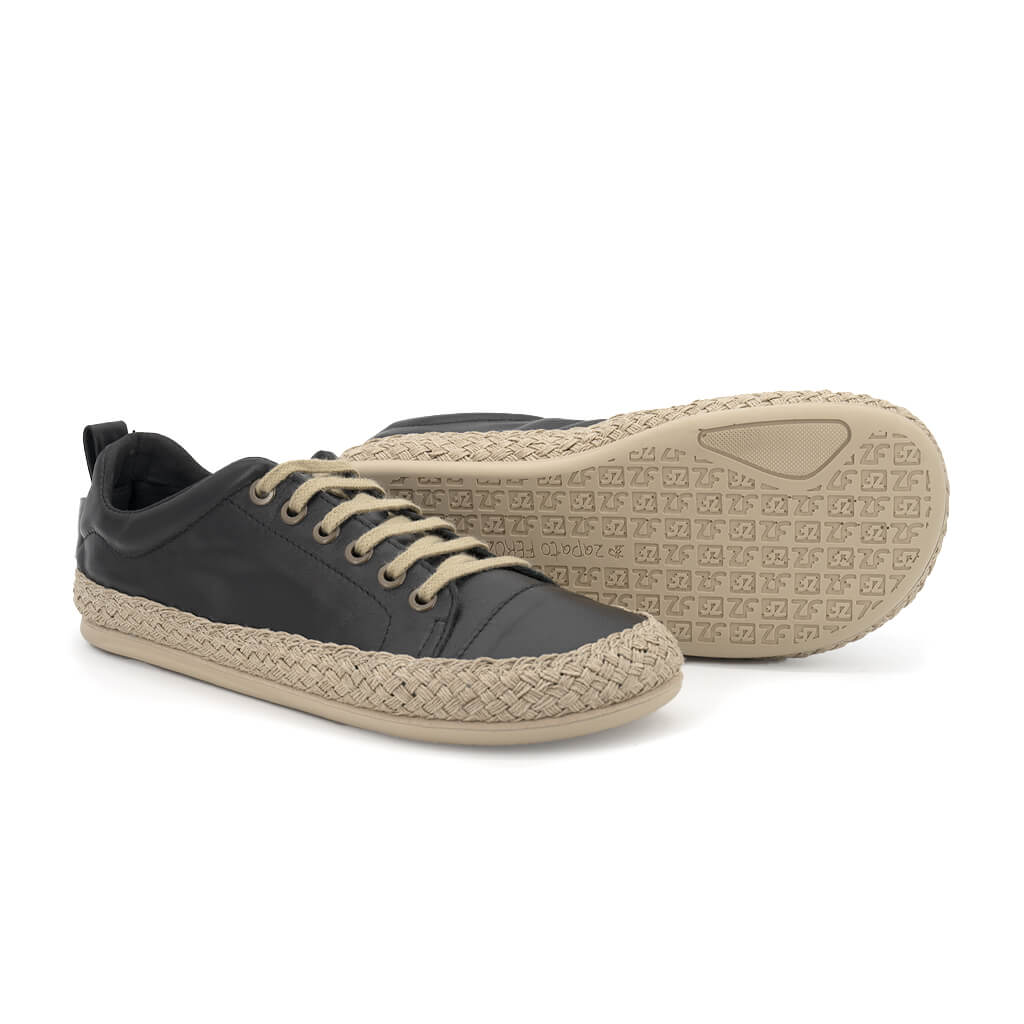 zapatillas deportivas cordones elasticos puntera flexible jerica cuerda freeker adulto ss26 cuerda negro 02