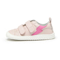 zapatillas deportivas infantiles escolares doble velcro color rosa palo claro moraira rayo rocker aw24 01