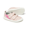 zapatillas deportivas infantiles escolares doble velcro color rosa palo claro moraira rayo rocker aw24 02