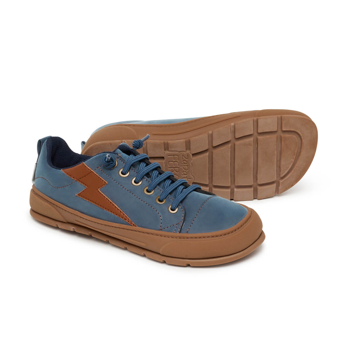 zapatillas forma pie comodas flexibles color azul denim vaquero tejano paterna rayo adulto aw24 02