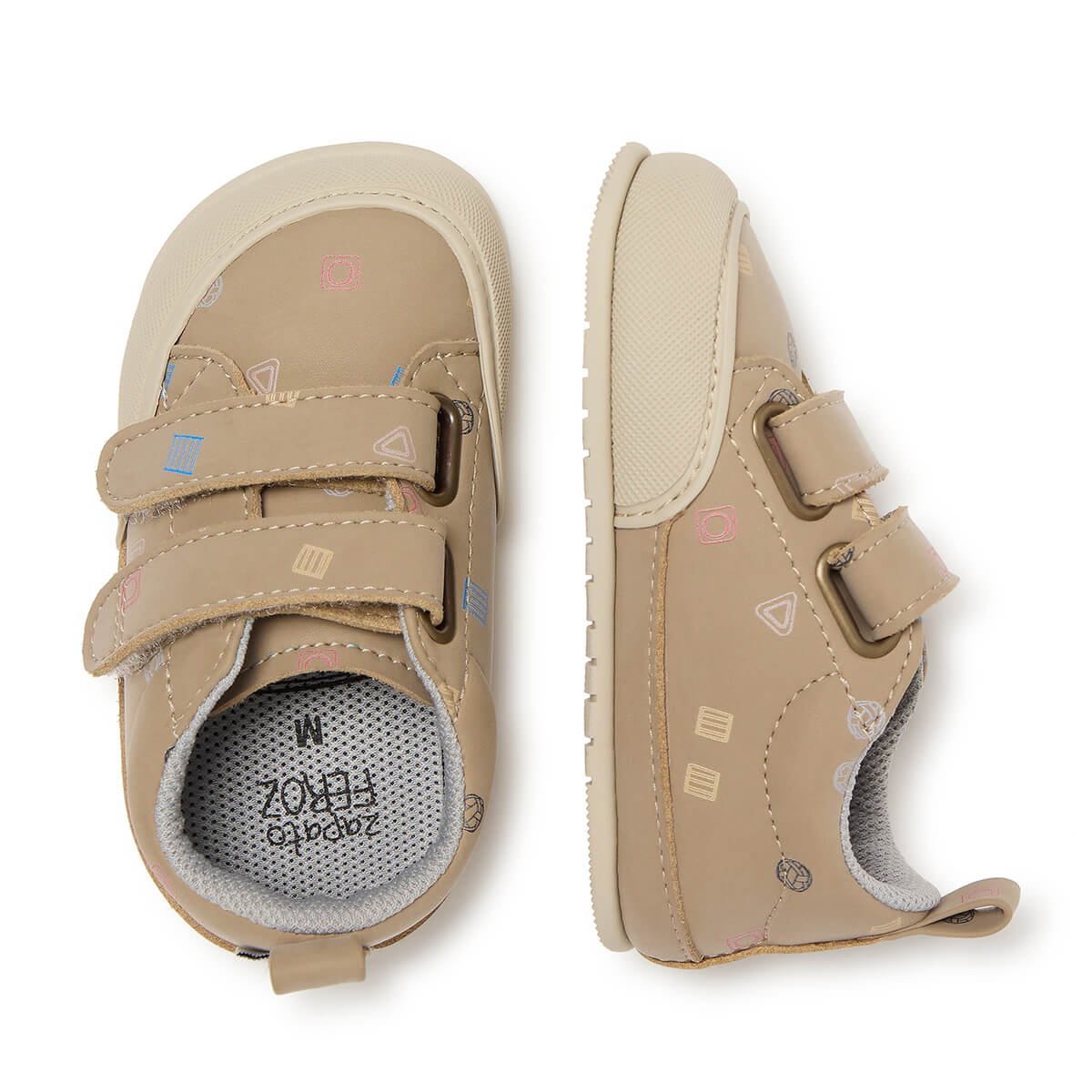 zapatillas infantiles respetuosas libertad movimiento edicion especial pikler color beige piedra moraira feroz aw24 03