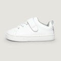 zapatillas minimalistas colegio tejido sostenible vegano microfibra ninos blanco turia rocker escolar | Blanco Microfibra