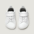 zapatillas minimalistas colegio tejido sostenible vegano microfibra ninos blanco turia rocker escolar  | Blanco Microfibra