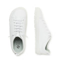 zapatillas minimalistas forma pie suela plana flexible color blanco paterna adulto aw24 03