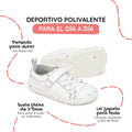 zapatillas respetuosas veganas estilo casual rocker multicolor paterna rayo 1000| Blanco Multicolor Microfibra