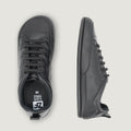 lateral zapatillas veganas microfibra mujer jerica adulto | Negro Piel