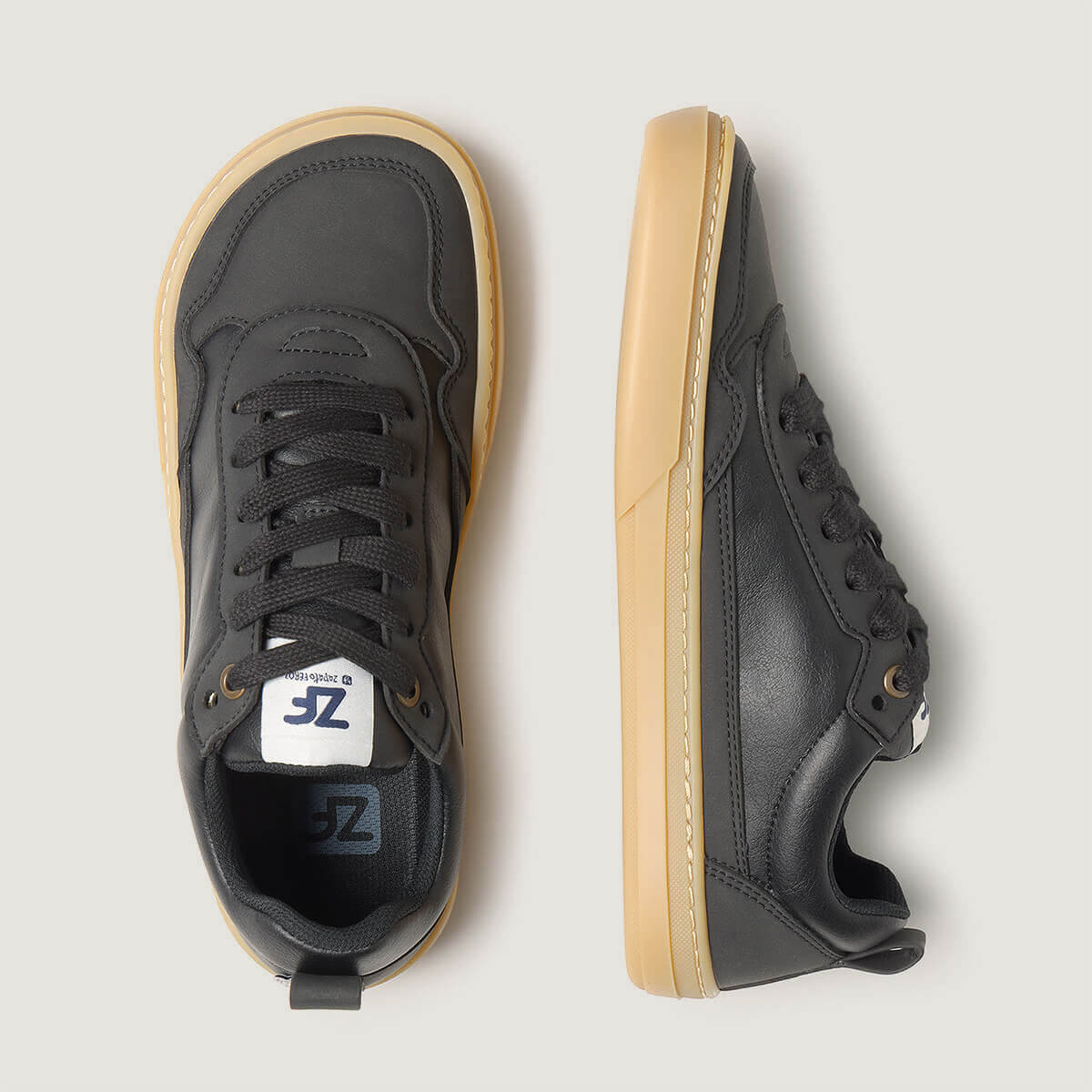 zapatillas veganas respetuosas forma pie adolescentes color negro faura freekers aw25 03 | negro Micro Nobuck