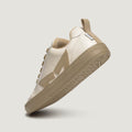 detalle zapato respetuoso barefoot faura freekers adulto | beige microfibra nobuck