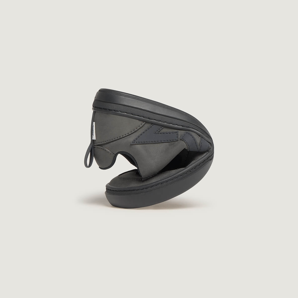 plegado zapato respetuoso barefoot faura freekers adulto | Negro Microfibra Nobuck