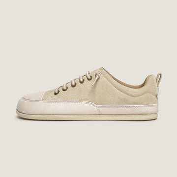zapato respetuoso barefoot jerica freekers adulto | beige serraje reciclado microfibra