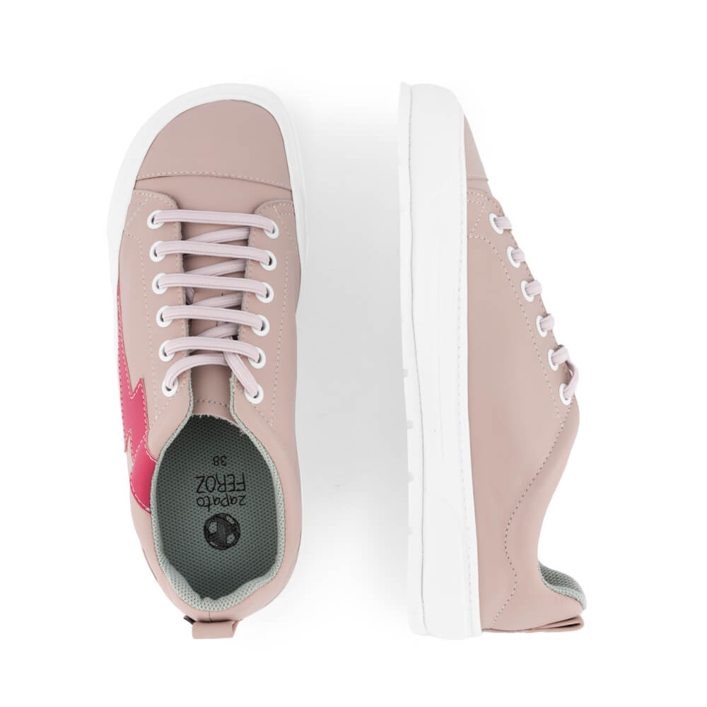 zapatillas deportivas minimalistas espacio pies dedos diseno piel paterna rayo podologa neus moya unisex adulto rosa 03