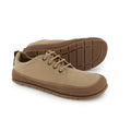 zapatos minimalistas microfibra nobuck veganos sin forro pala larga adulto unisex color gris piedra primavera verano sagunto ss24 02